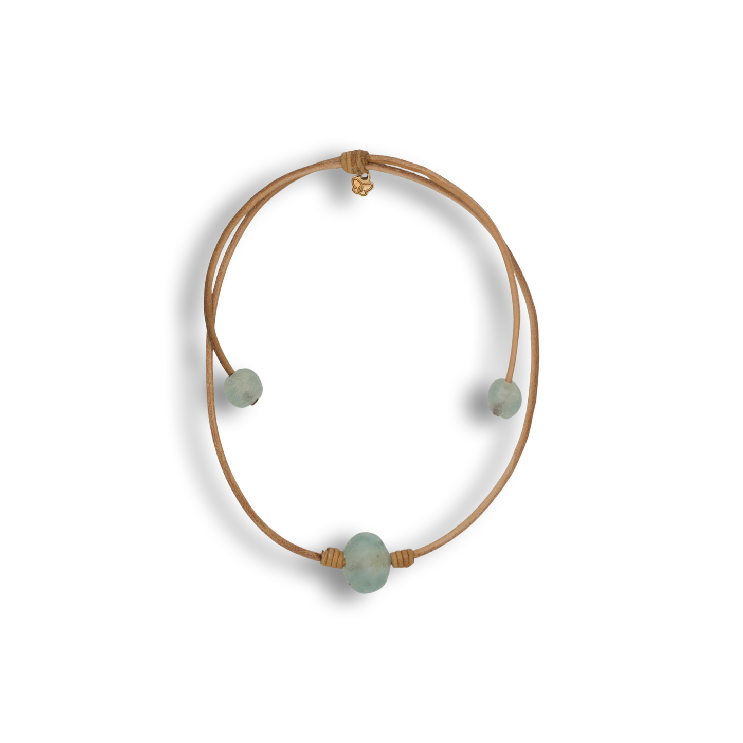N114 Glass or antique bone
